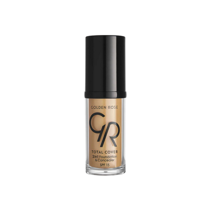 Golden Rose Total Cover 2 in 1 Foundation &amp; Concealer - 18 Cappuccino